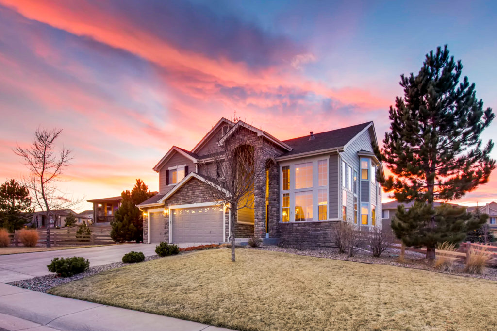 real estate image of front of home
