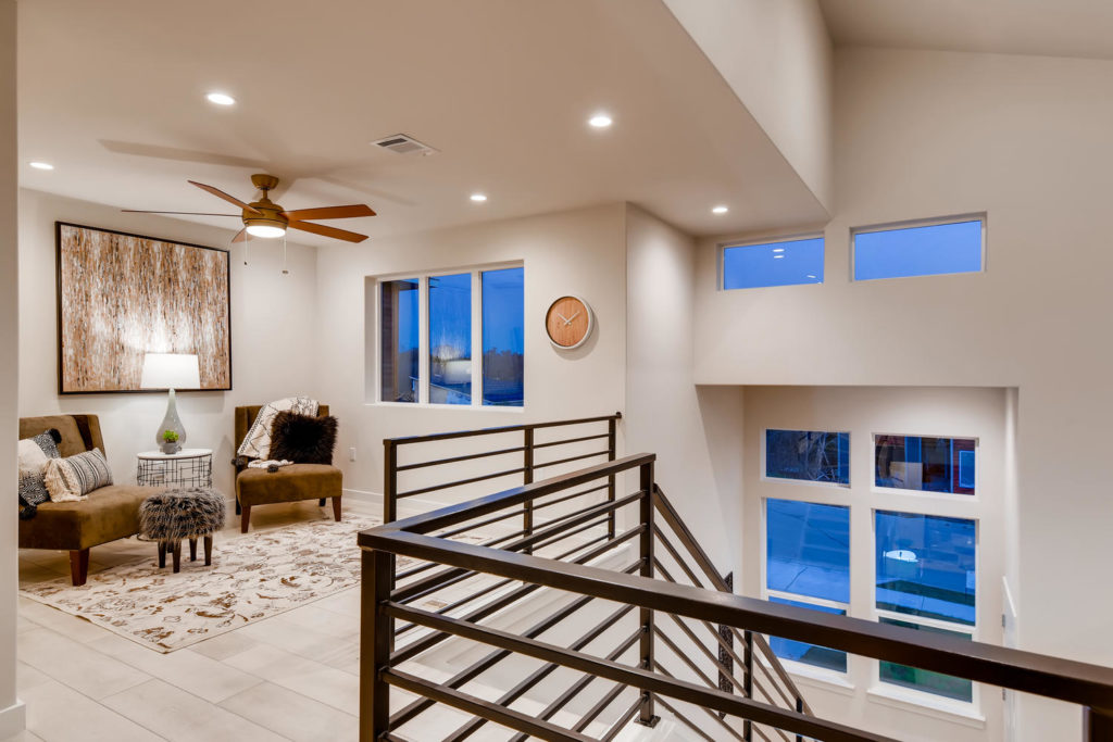 Upstairs foyer in house for sale
