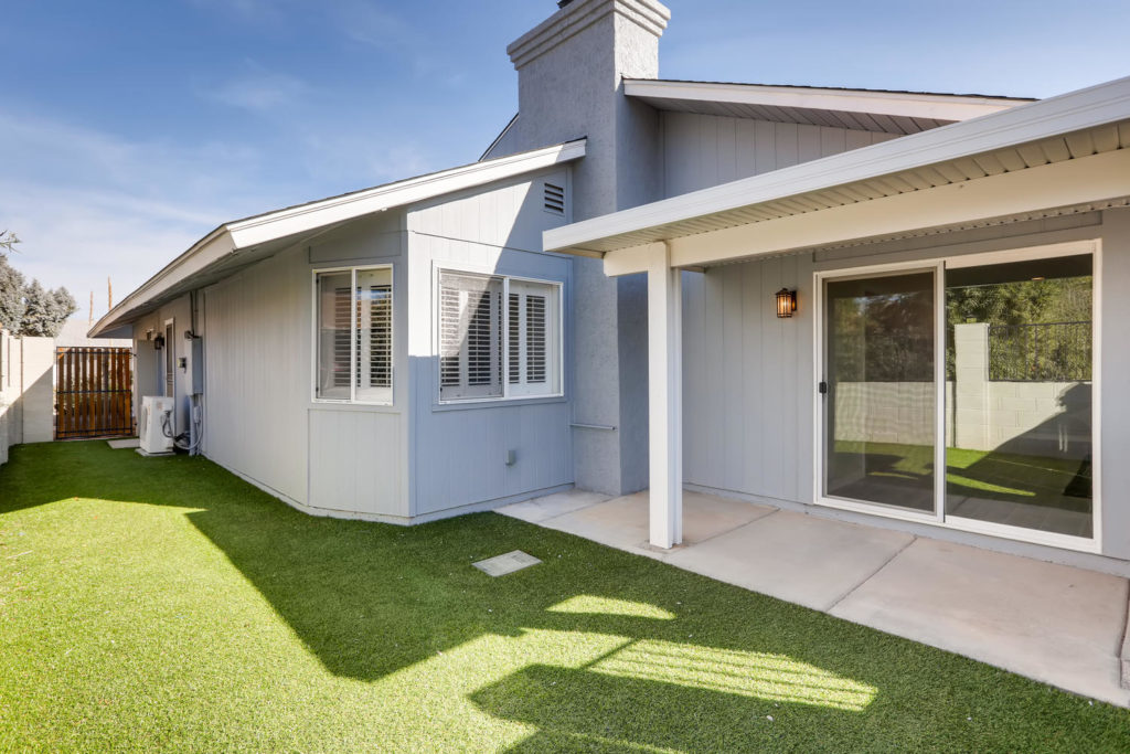 backyard of home
