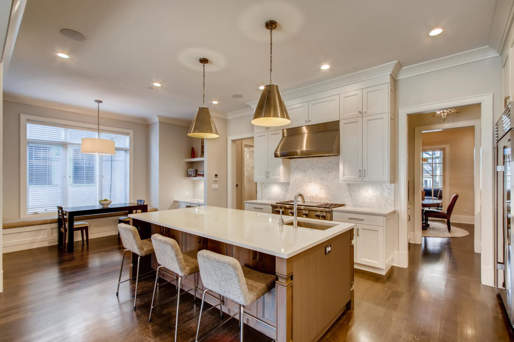 kitchen with island