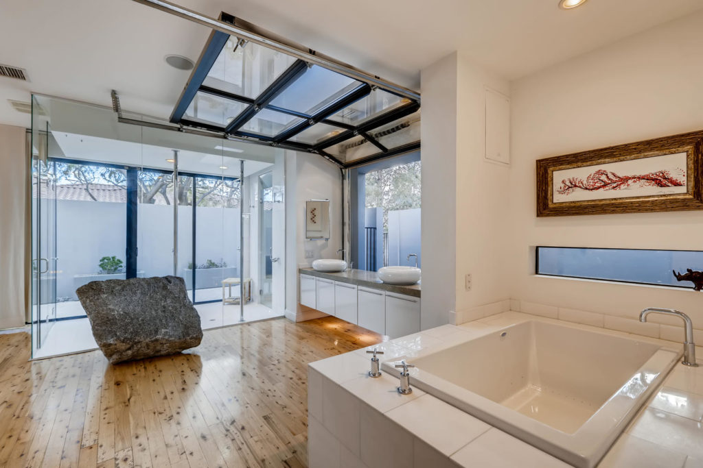 bathroom in modern luxury home