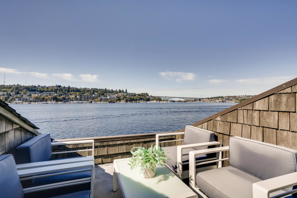 Patio with ocean view