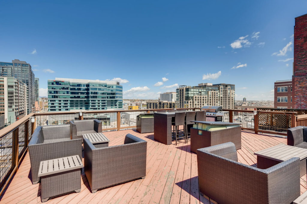 Rooftop deck in Denver