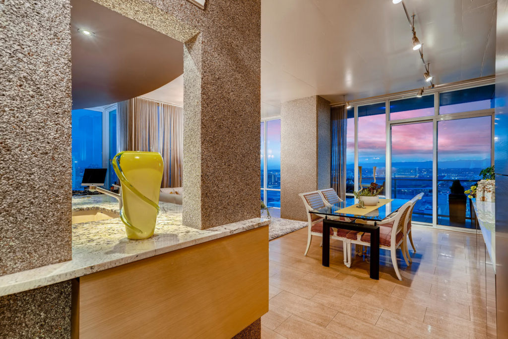 Denver condo at sunset