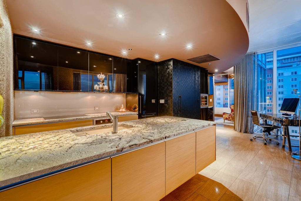 Kitchen in high rise condo