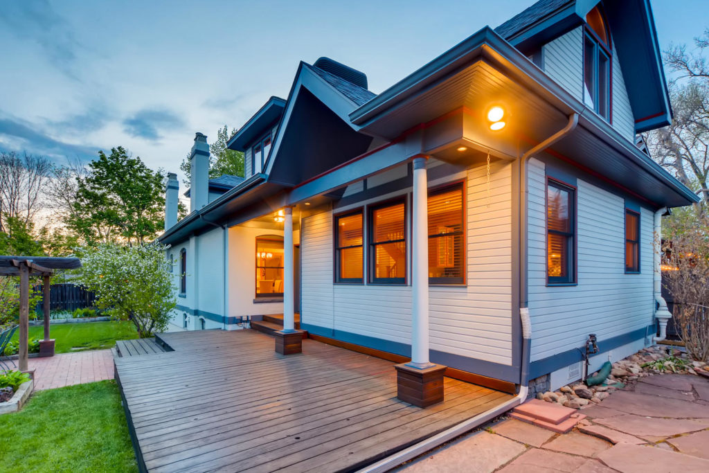 Back porch of a bungalow