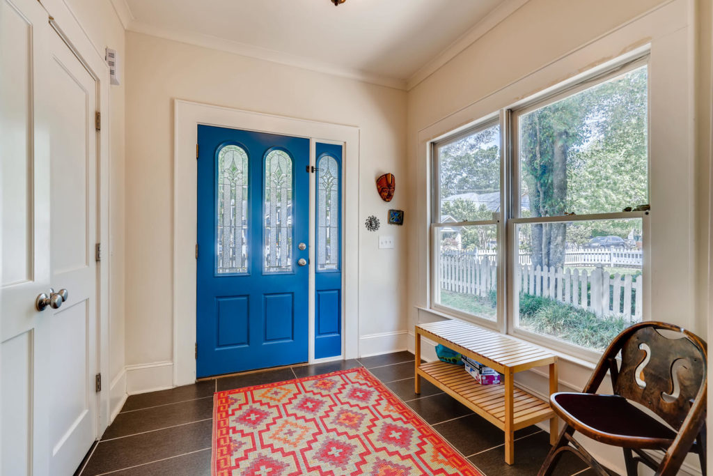 Atlanta home with blue door and foyer