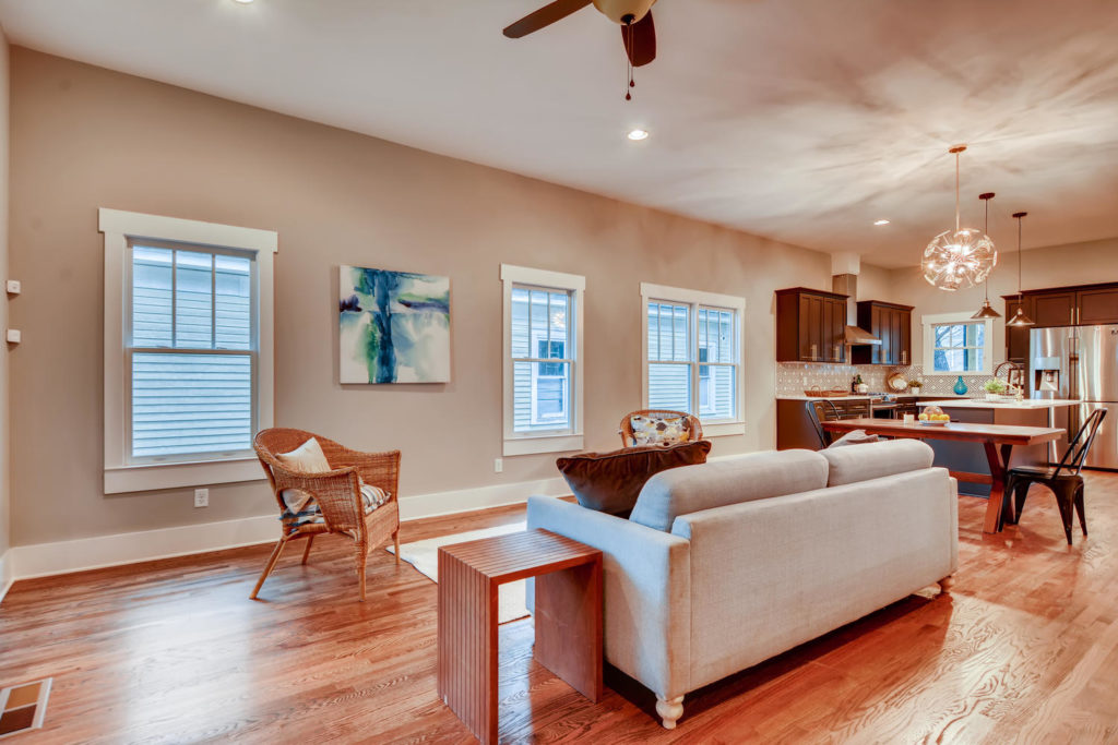 Atlanta living room with neutral couch