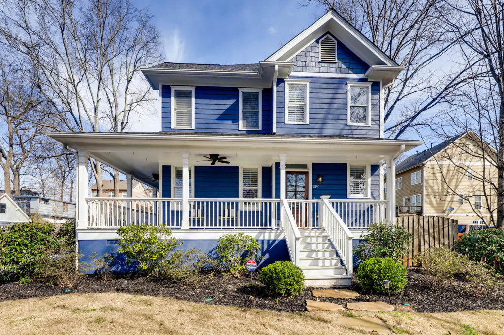 Blue house in Atlanta