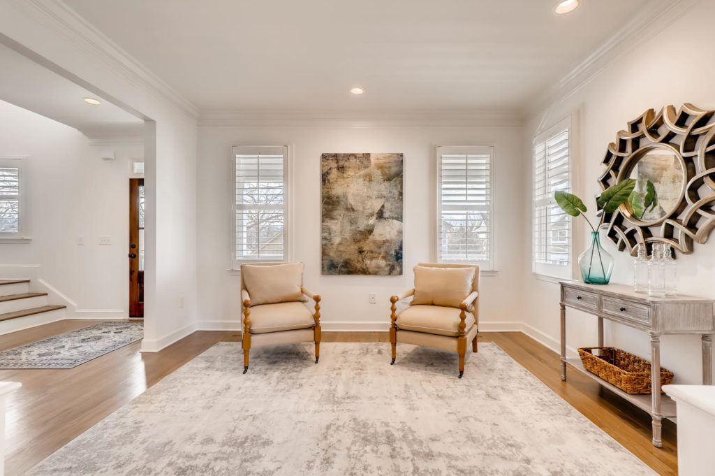 Living area in Atlanta Home