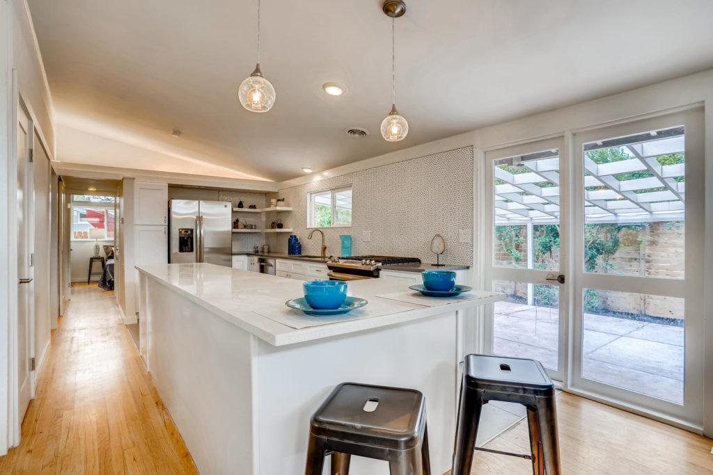 Modern kitchen with large island