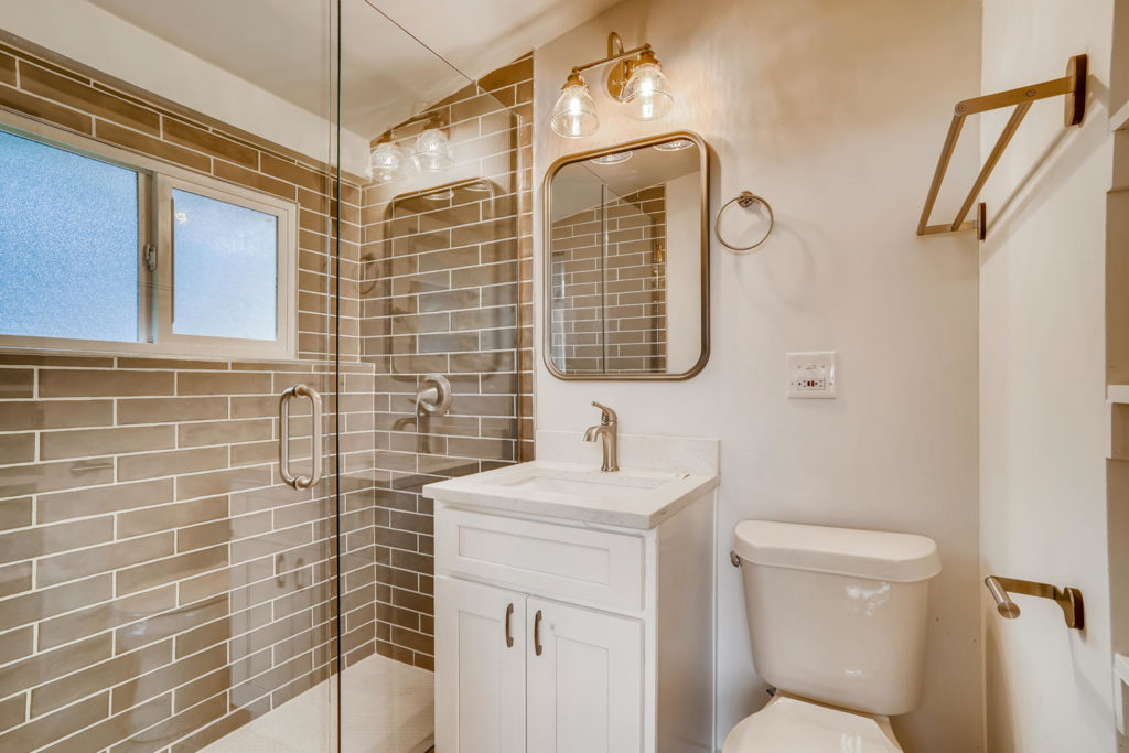 Modern bathroom in Denver home