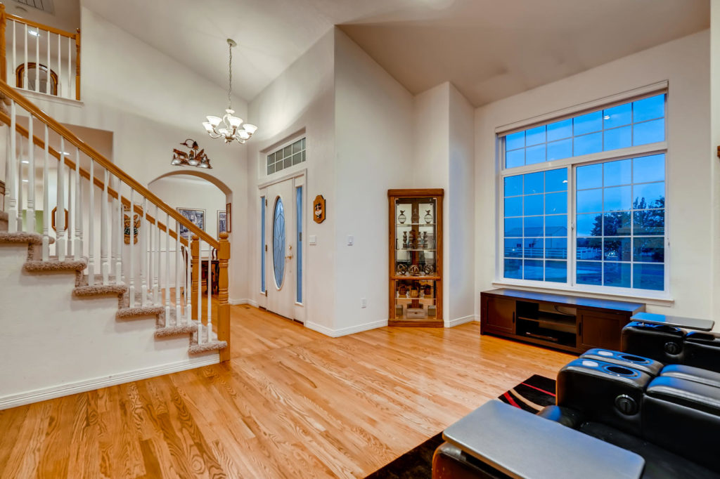 Foyer with staircase