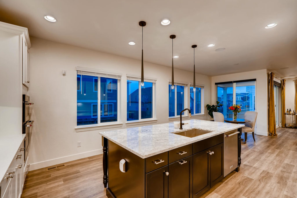 Kitchen with island