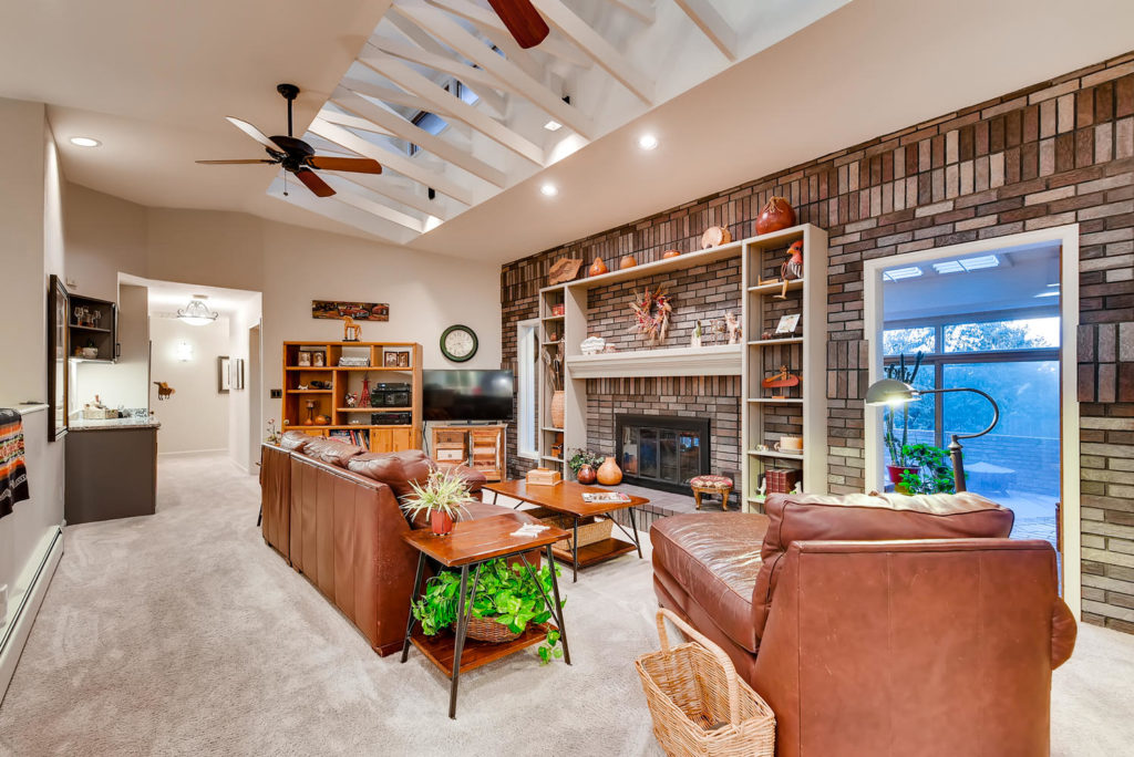 living room Denver real estate image