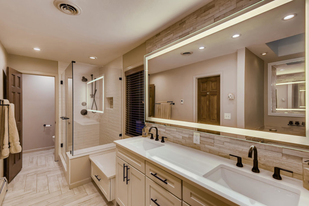 Modern bathroom real estate image in Denver