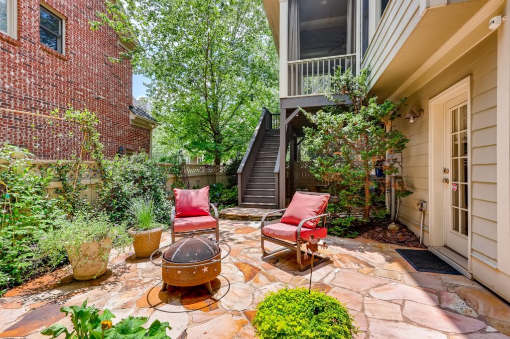 backyard fire pit in Decatur ga