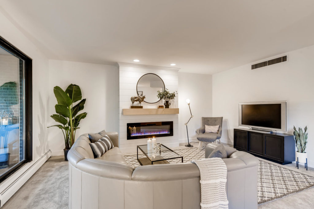 luxury living room - real estate image