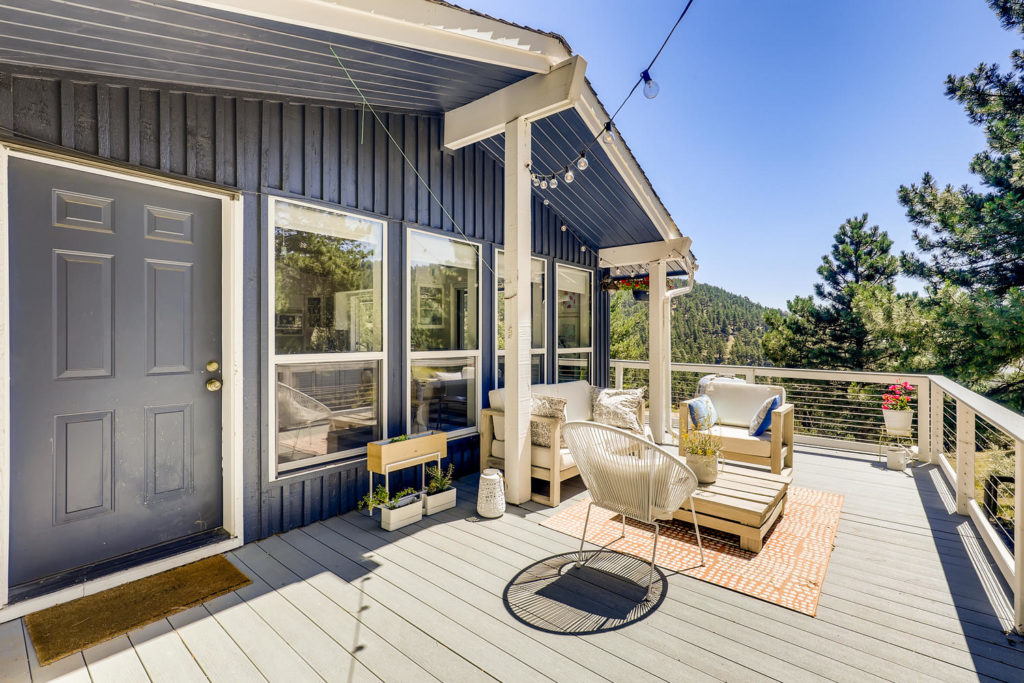 real estate photography - patio in boulder