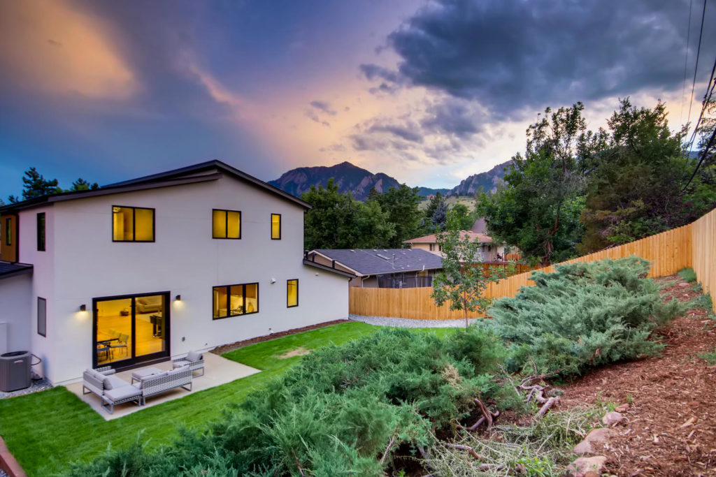 real estate photography - twilight photo in boulder