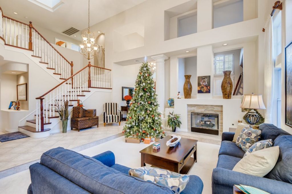 Living room with tree - Virtuance