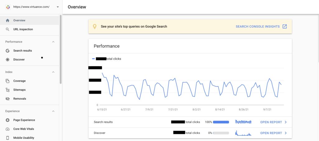 google search console url inspection