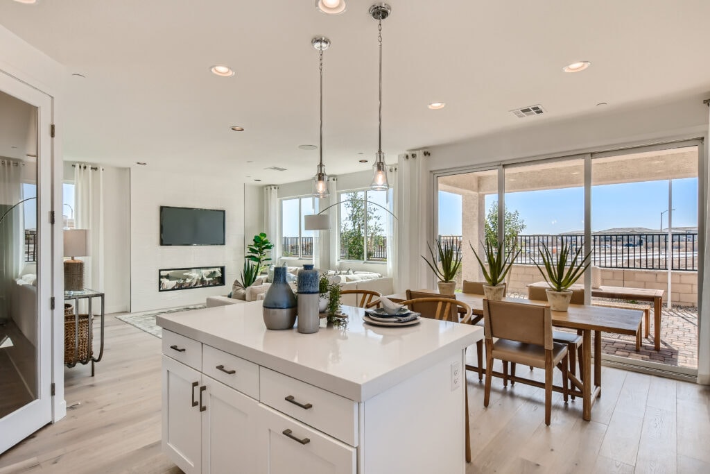 Greenery and natural elements enhance a space